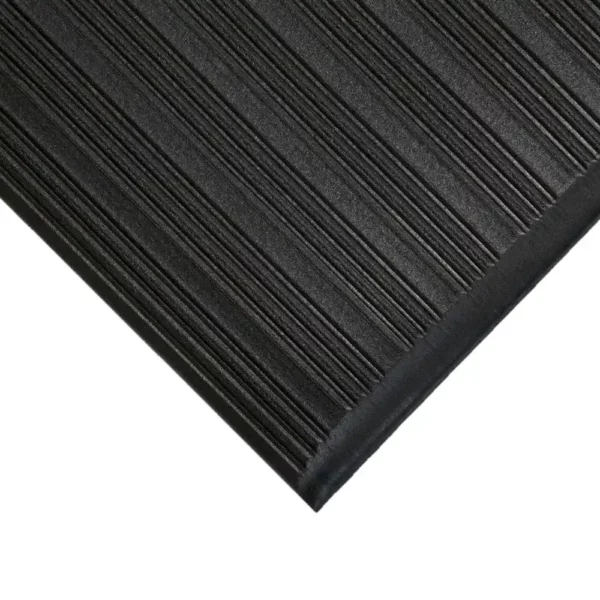 AL01 Orthomat Ribbed Black Corner compressed