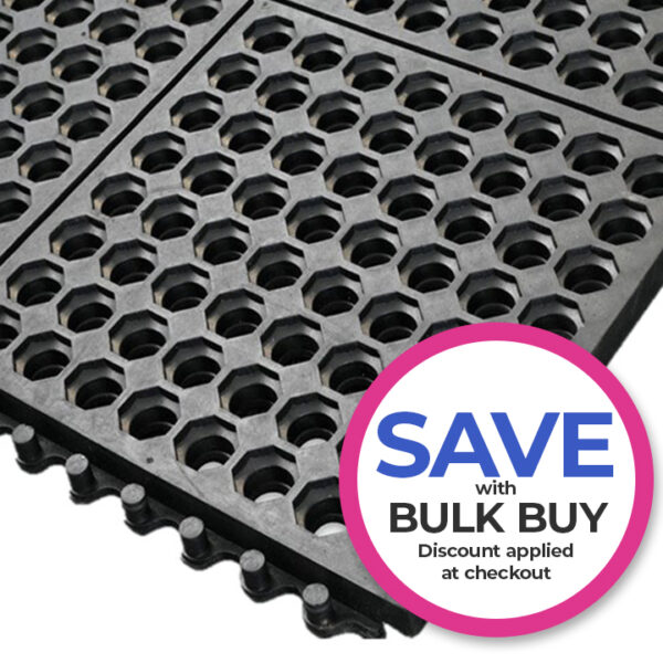 Interlocking anti fatigue mat