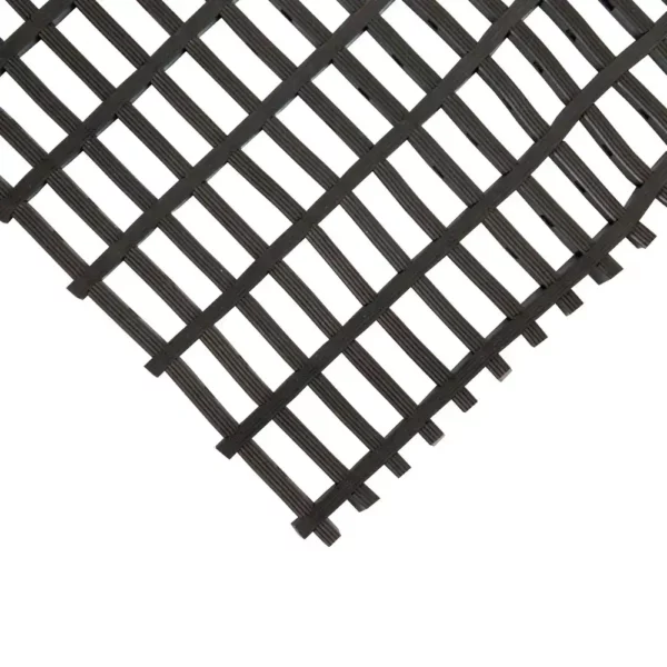 Premium Cross-Ribbed Mat Black Corner