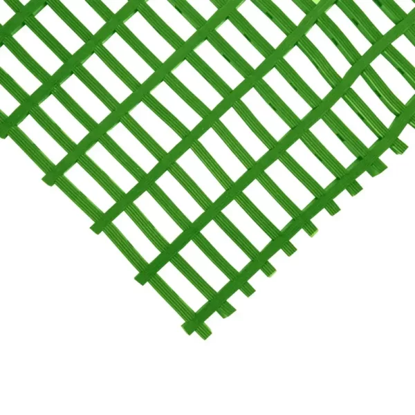 Premium Cross-Ribbed Mat Green Corner