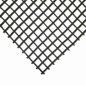 Standard Cross-Ribbed Mat Black Corner