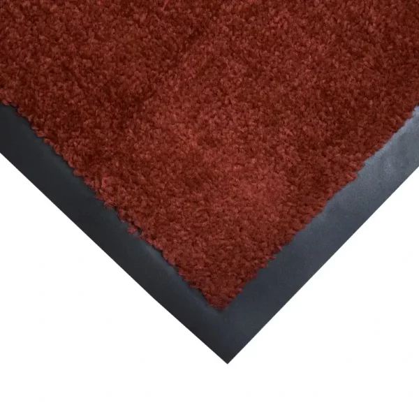 Plush Entrance Mat Red Corner
