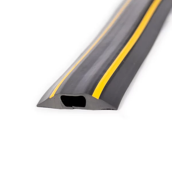 PVC Cable Protector (GP) Black and Yellow Two Holes