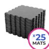 25 pack of rubber Mat tiles|interlocking garage tile mat|garage tile Edging Corner
