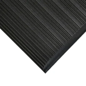 AL01 Orthomat Ribbed Black Corner compressed|AL01 Orthomat Ribbed Profile|AL01 07 Orthomat Ribbed Black industrial|AL010003C Orthomat Ribbed Isolated 0.9 m x per linear metre Blk|Ribbed anti fatigue mat|Ribbed Anti-Fatigue Mat Black Full Mat|AL01 04 Orthomat Ribbed Black industrial|AL01 Orthomat Ribbed Black Corner