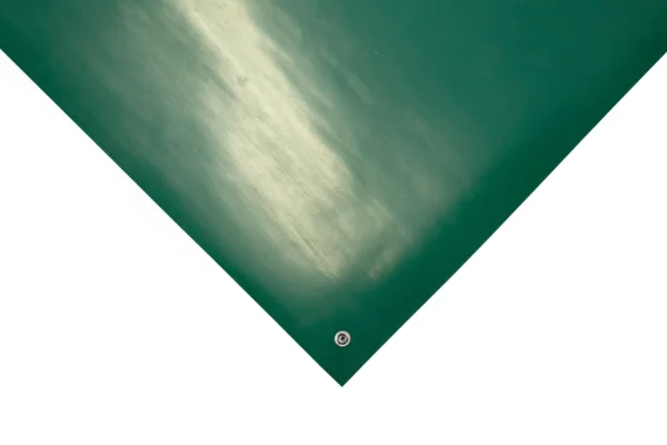 Conductive Rubber Bench Matting Green corner