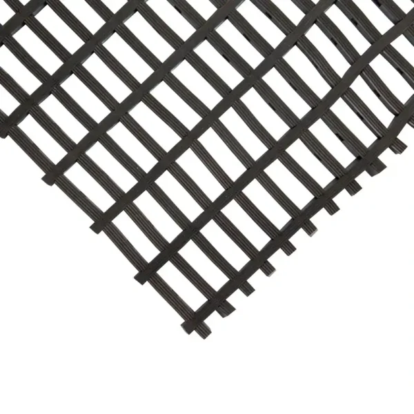 Premium Cross-Ribbed Mat Black Corner