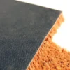 Close-up of the Weather Resistant Entrance Mat, highlighting its coarse brown coir surface and sturdy black textured rubber backing.