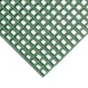 A close-up of the Open Top Grating, a green plastic mat with square openings and a criss-cross pattern, shown diagonally on a white background.