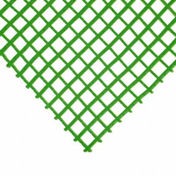 Standard Cross-Ribbed Mat Green Corner