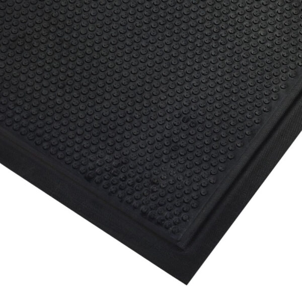 Foam Cushioned Industrial Mat Corner (Black Edges)