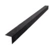 An Anti-Slip Stair Nosing, black and textured with a right-angle L-shape design, is displayed against a white background.