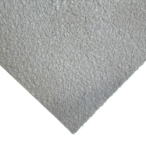Close-up of the Anti-Slip Sheet’s textured, light grey surface, viewed diagonally, highlighting its rough and slightly bumpy finish for added grip.