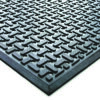 Close-up of the Nitrile Workplace Mat in black, featuring a thick, durable rubber construction with a raised interlocking pattern. Shown from an angled side view, ideal for flooring or anti-slip applications.