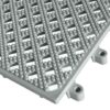 Kumfi Tile PVC leisure mat in Ash Grey