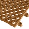 Kumfi Tile PVC leisure mat in Neutral Beige