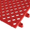 Kumfi Tile PVC leisure mat in Ruby Red