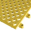 Kumfi Tile PVC leisure mat in Topaz Yellow
