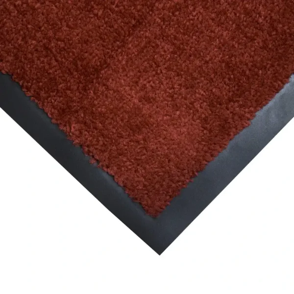 Plush Entrance Mat Red Corner