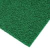 Close-up of a green Heavy-Duty PVC Vinyl Roll featuring a curly, looped textured surface at the corner, displayed against a white background.