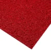 Close-up of the Heavy-Duty PVC Vinyl Roll in red, featuring a textured, curly surface pattern, displayed at an angle on a white background.