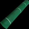A roll of Grass Mat Underlay Mesh in green, secured with white plastic bands, displayed against a black background.
