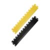 yellow and black interlocking tile edges|textured heavy duty tile edges|yellow textured interlocking tile edges