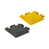 black and yellow interlocking tile corners|black interlocking corner tile piece|interlocking tile corner connector