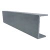 A grey metallic U Profile is displayed at an angle on a white background, featuring a flat top and bottom with one vertical side, creating its signature U-shaped cross section.