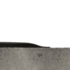 A close-up side view of the Welding Anti-Fatigue Mat’s rough concrete-like surface with a thin black rubber strip along the top edge, set against a white background.