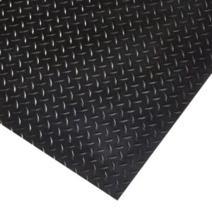 checker plate rubber matting top down view|checker plate rubber matting|checker plate rubber matting in use in a van