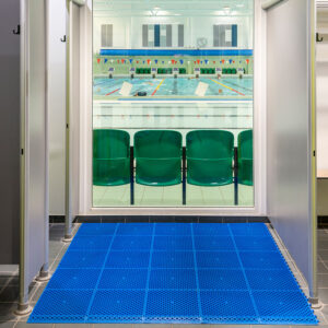 Kumfi Tile in use leisure|Kumfi Tile PVC leisure mat in Sapphire Blue|Kumfi Tile PVC leisure mat in Ash Grey|Kumfi Tile PVC leisure mat in Jet Black|Kumfi Tile PVC leisure mat in Neutral Beige|Kumfi Tile PVC leisure mat in Ruby Red|Kumfi Tile PVC leisure mat in Topaz Yellow|Kumfi Tile PVC leisure mat in Spring Green