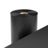 A large roll of Smooth Commercial Rubber Matting stands upright on a white background, with a sheet of the same material partially unrolled in front.