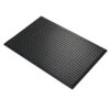 The Air Cushioned Workshop Mat is a rectangular black rubber mat with evenly spaced circular holes, viewed from an angled top-down perspective on a white background.