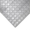 A close-up of the Circular Stud Matting Roll in grey, featuring a raised circular dot pattern, photographed at an angle against a white background.
